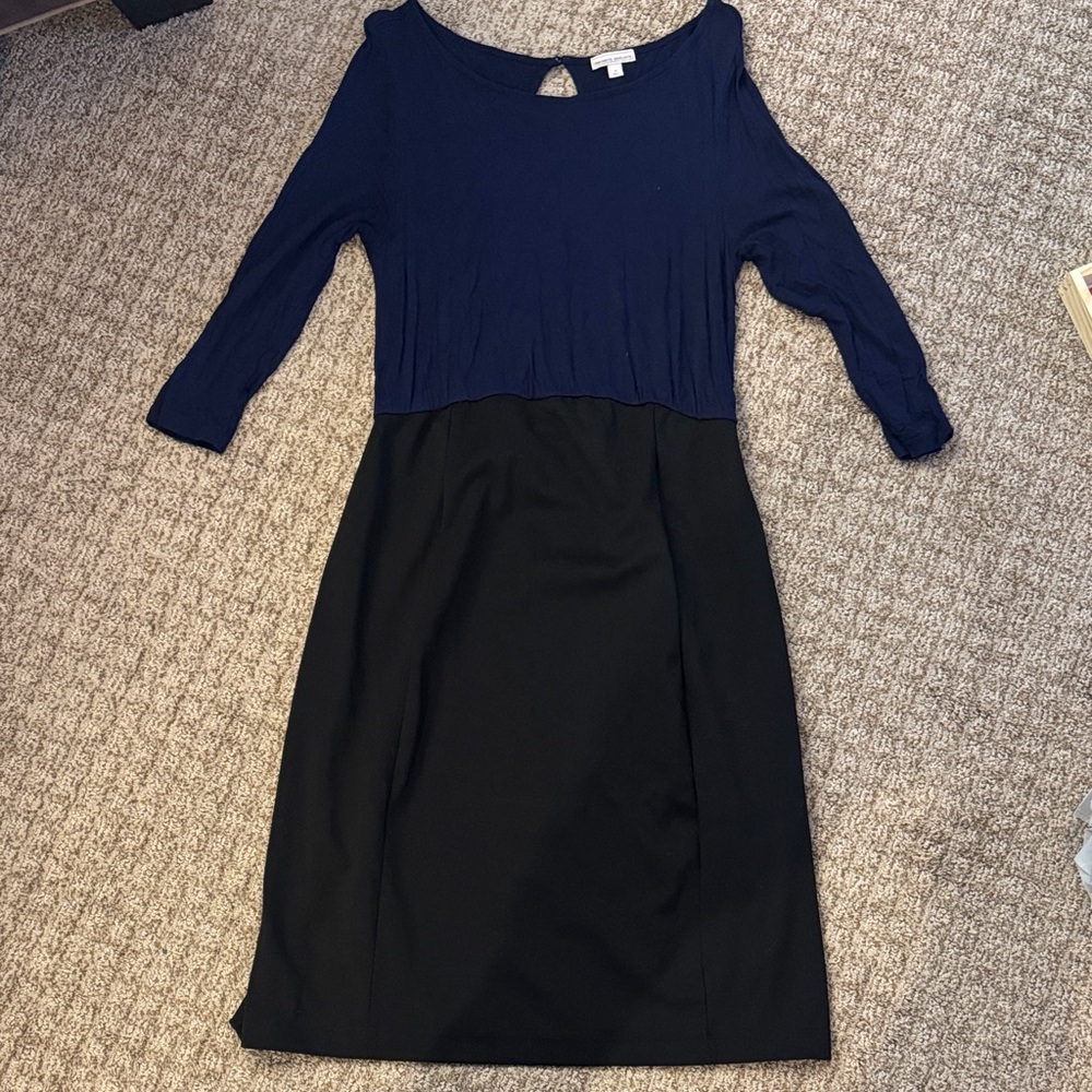Maternity Navy and Black Women's Dress